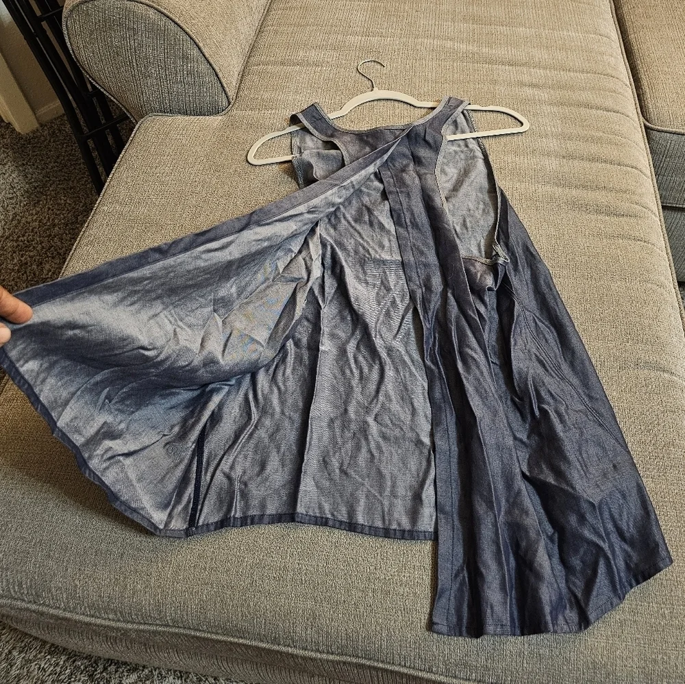 Lululemon Athletica Deep Navy All Tied Up Tencel Lyocell Open Back Yoga Top 12 - Picture 8 of 8